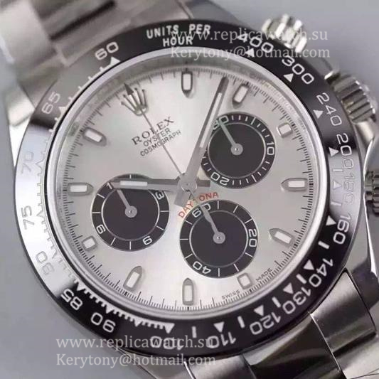 Perfect Replica R01ex Daytona  116506 LN JF SS Silver Dial 7750