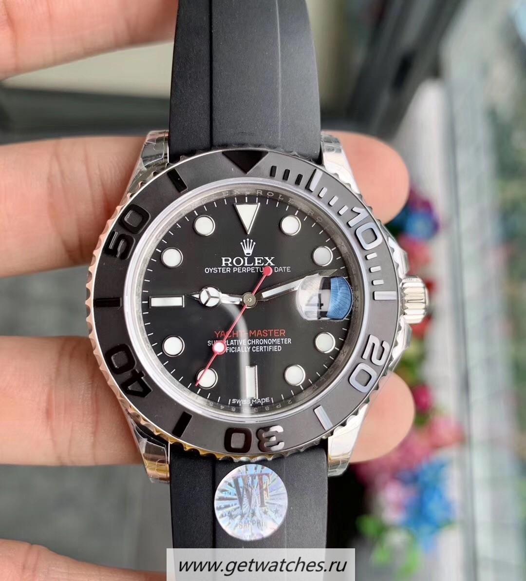 Replica R01ex Yacht-Master 42 226659 WF SS 904L Black Dial 2836